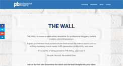 Desktop Screenshot of professionalblogging.com